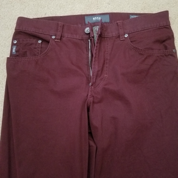 Burgundy brax pants 32/34 - Picture 3 of 5